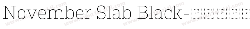 November Slab Black字体转换